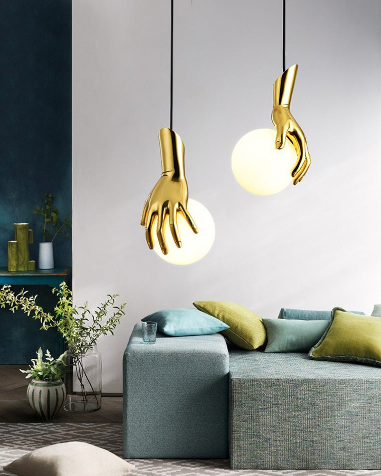 WOMO Main Tenant Globe Suspension en laiton-WM2152
