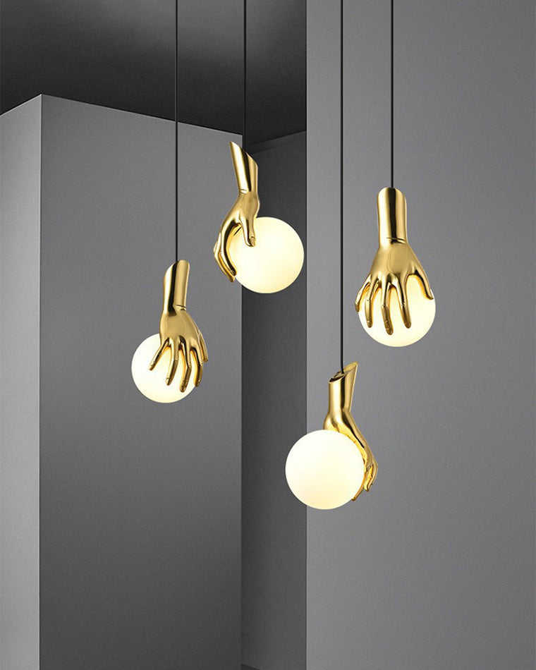 WOMO Main Tenant Globe Suspension en laiton-WM2152