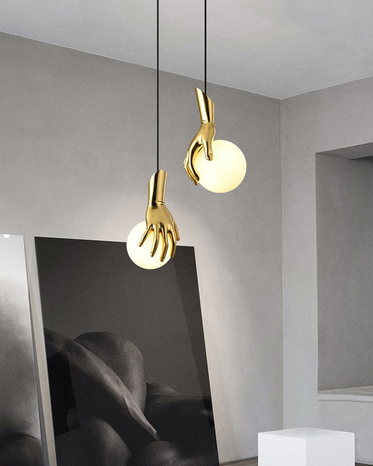 WOMO Main Tenant Globe Suspension en laiton-WM2152