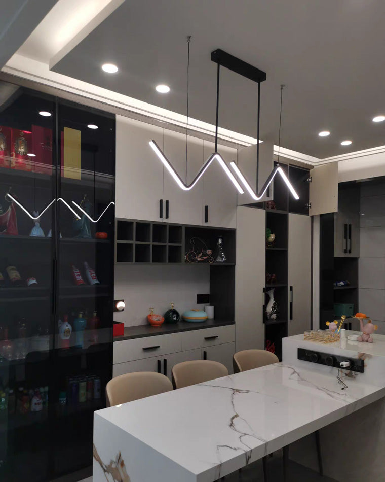 WOMO ZigZag LED Suspension de cuisine-WM2154