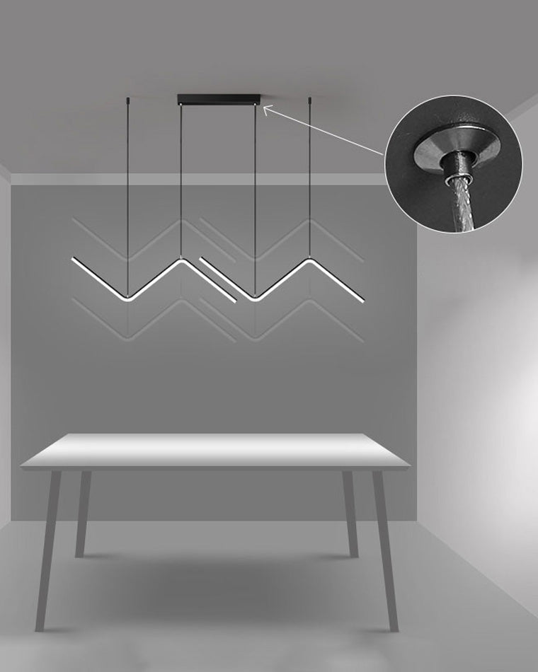 WOMO ZigZag LED Suspension de cuisine-WM2154