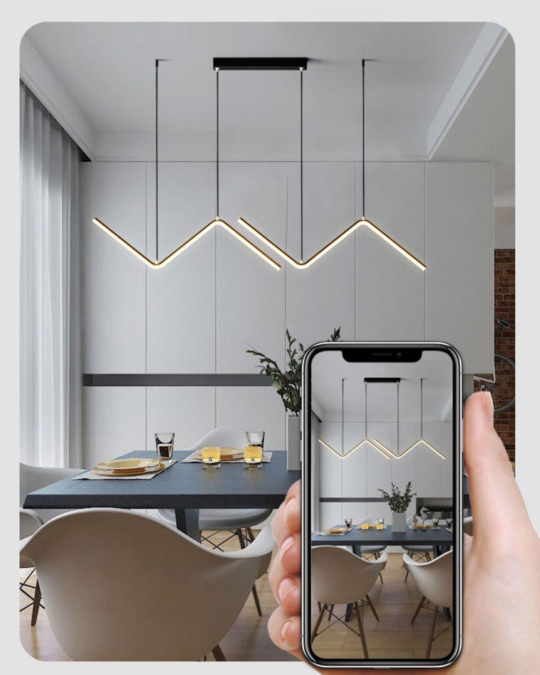 WOMO ZigZag LED Suspension de cuisine-WM2154