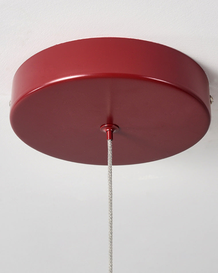 Lustre rond rouge WOMO U-tubes-WM2157