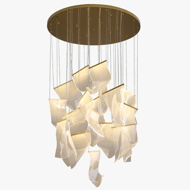 WOMO Lustre Feuille Acrylique Escalier-WM2158