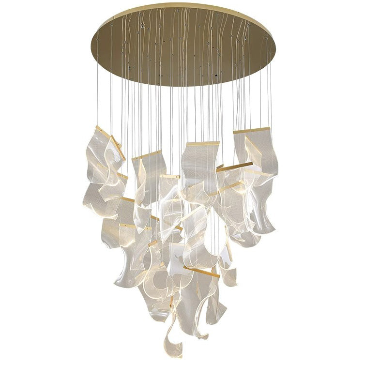 WOMO Lustre Feuille Acrylique Escalier-WM2158