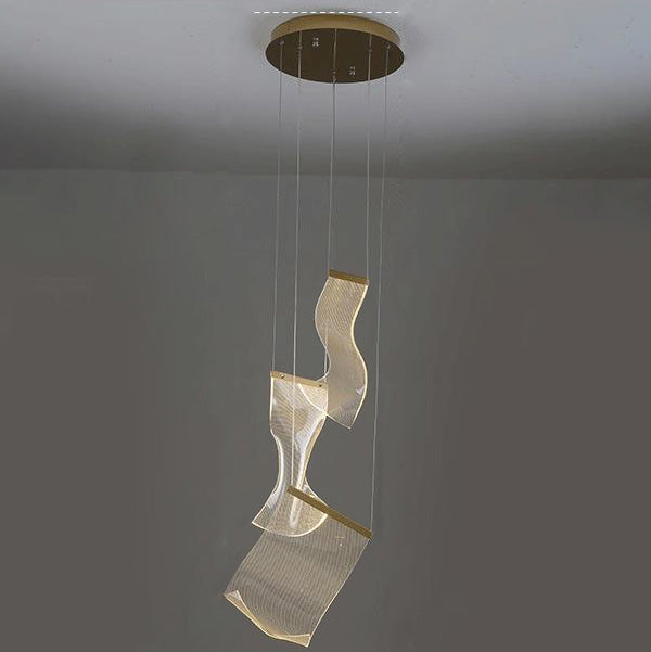 WOMO Lustre Feuille Acrylique Escalier-WM2158
