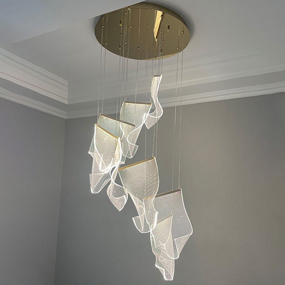 WOMO Lustre Feuille Acrylique Escalier-WM2158