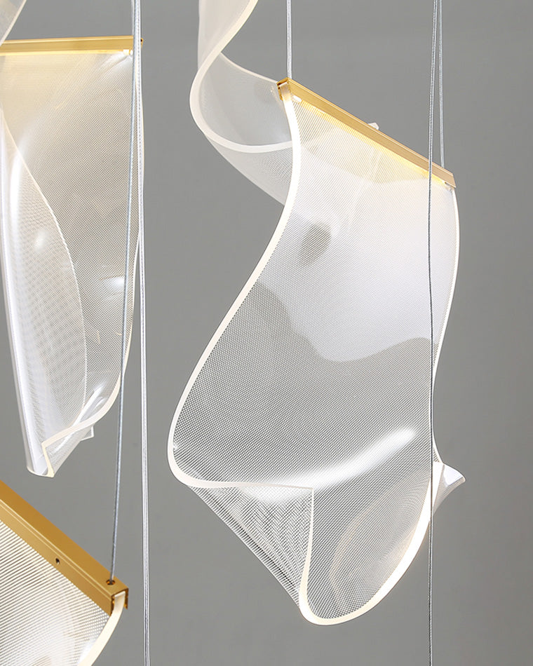 WOMO Lustre Feuille Acrylique Escalier-WM2158