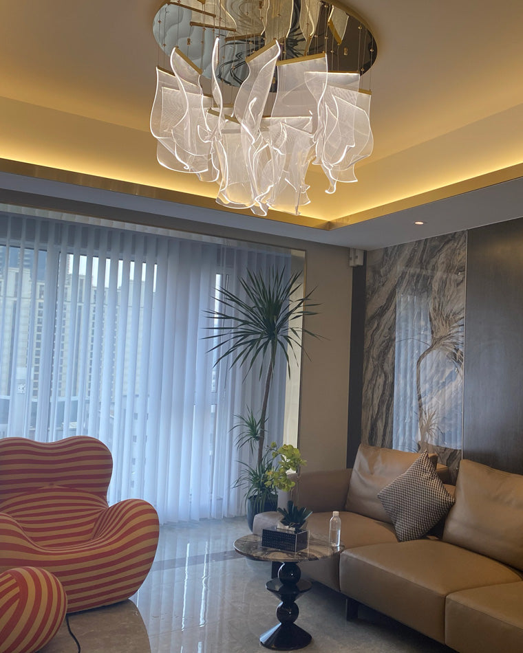 WOMO Lustre Feuille Acrylique Escalier-WM2158