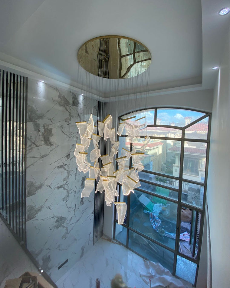 WOMO Lustre Feuille Acrylique Escalier-WM2158