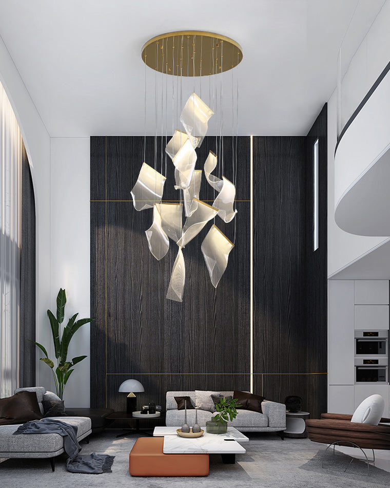 WOMO Lustre Feuille Acrylique Escalier-WM2158