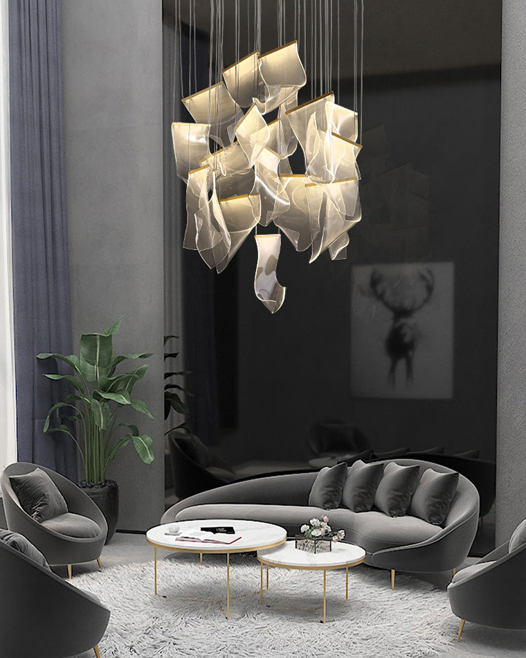 WOMO Lustre Feuille Acrylique Escalier-WM2158