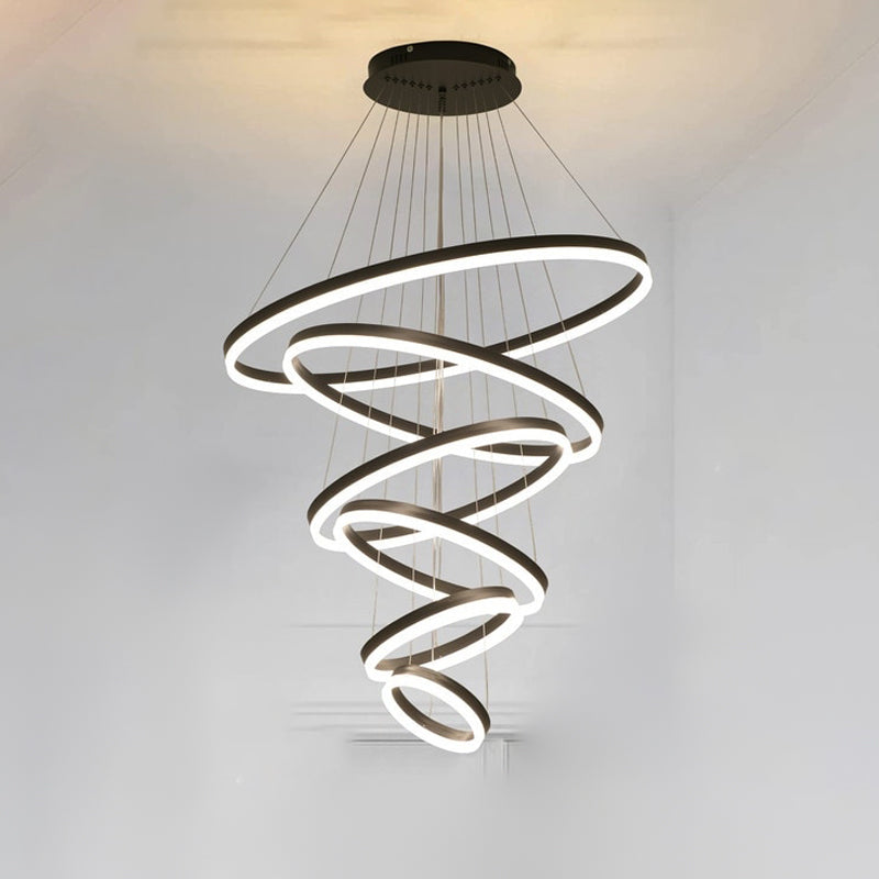 WOMO Lustre Multiple Cercle Led Luxe-WM2159