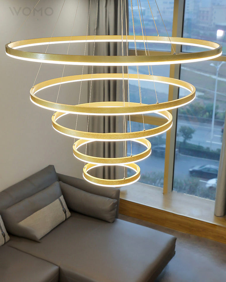 WOMO Lustre Multiple Cercle Led Luxe-WM2159