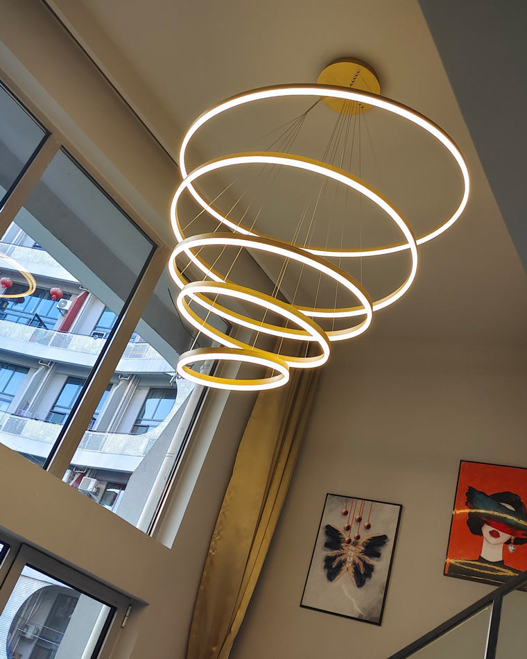 WOMO Lustre Multiple Cercle Led Luxe-WM2159