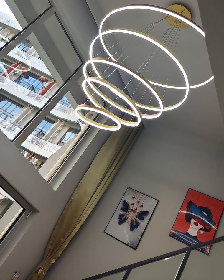 WOMO Lustre Multiple Cercle Led Luxe-WM2159