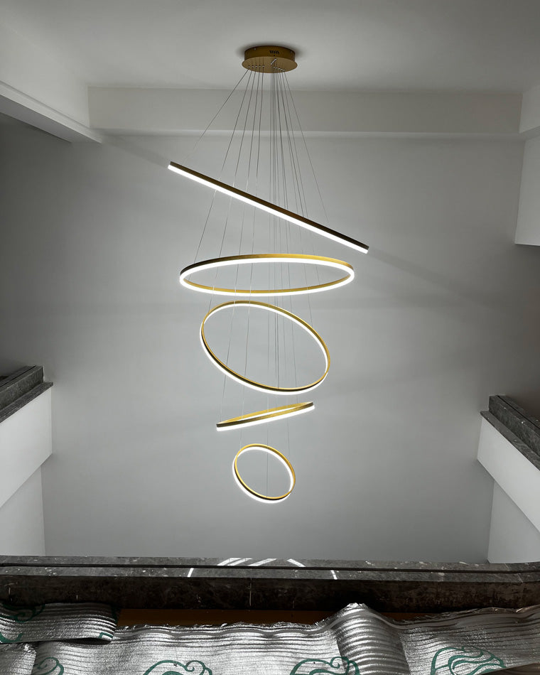 WOMO Lustre Multiple Cercle Led Luxe-WM2159