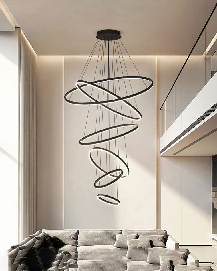 WOMO Lustre Multiple Cercle Led Luxe-WM2159