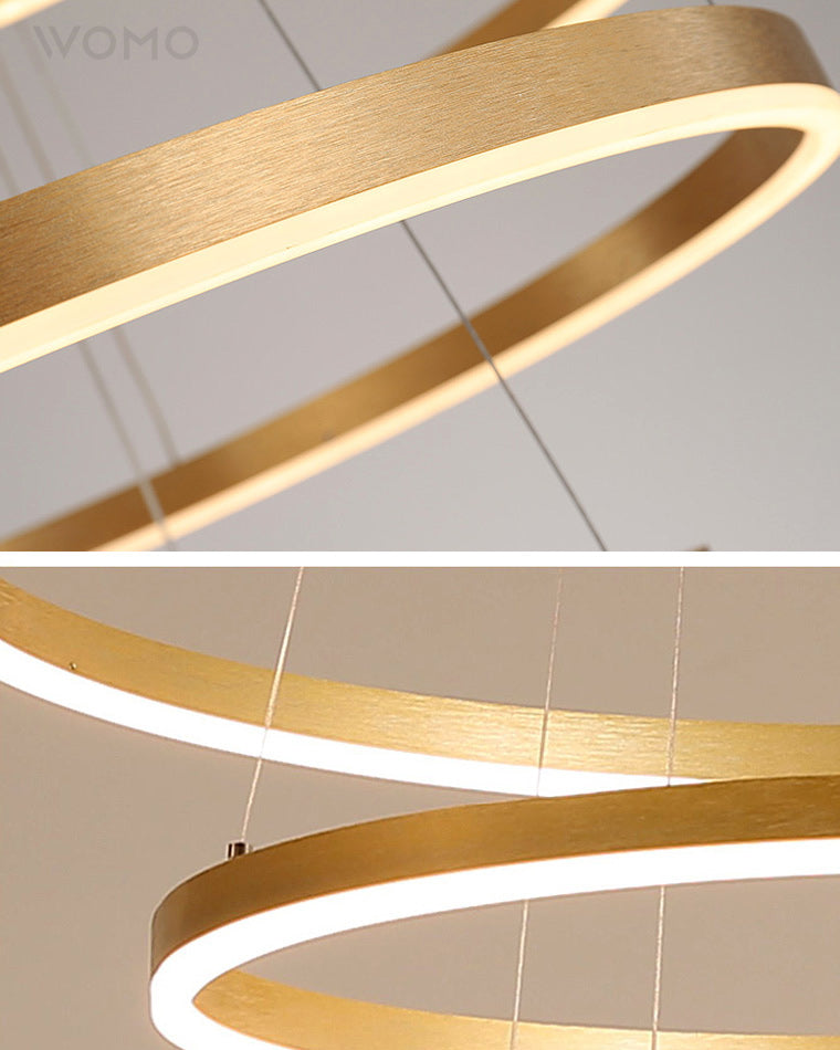 WOMO Lustre Multiple Cercle Led Luxe-WM2159