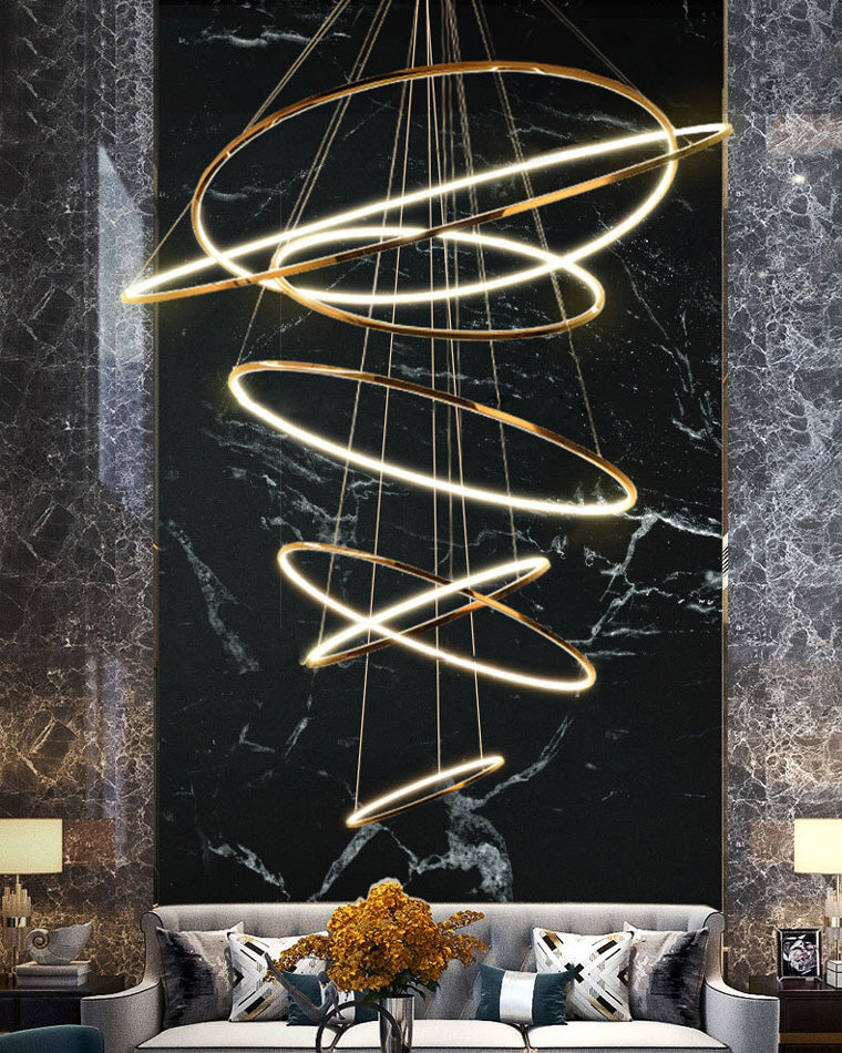 WOMO Lustre Multiple Cercle Led Luxe-WM2160