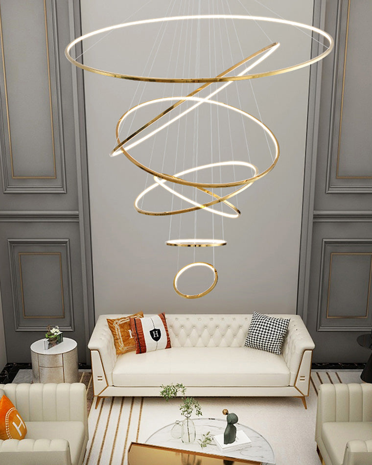 WOMO Lustre Multiple Cercle Led Luxe-WM2160