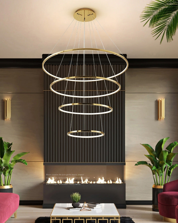 WOMO Lustre Multiple Cercle Led Luxe-WM2160
