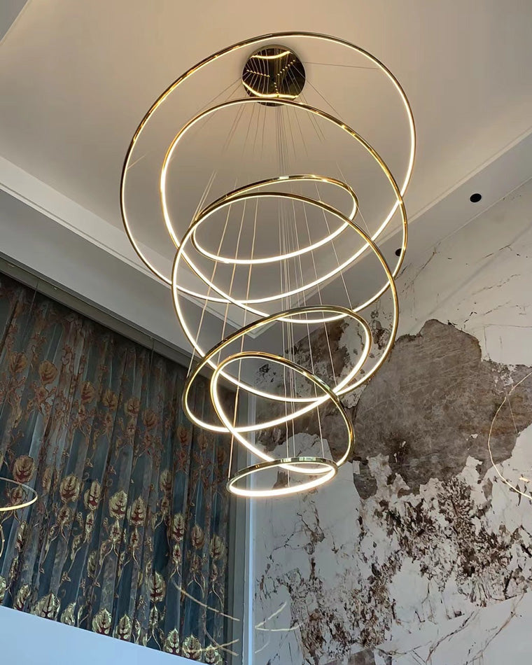 WOMO Lustre Multiple Cercle Led Luxe-WM2160