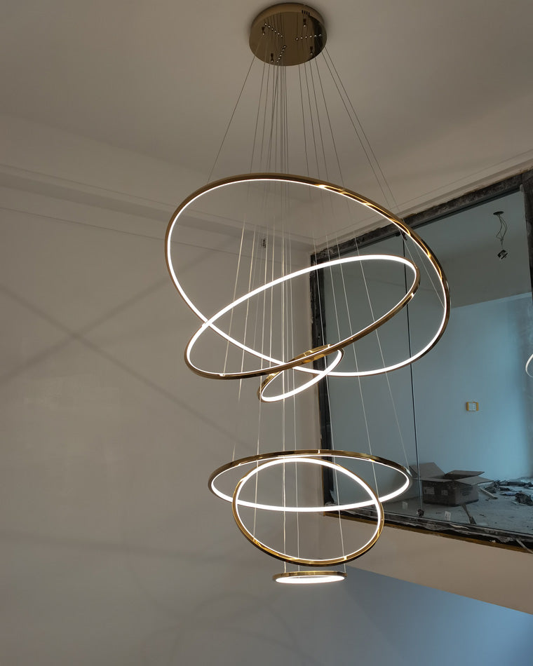 WOMO Lustre Multiple Cercle Led Luxe-WM2160