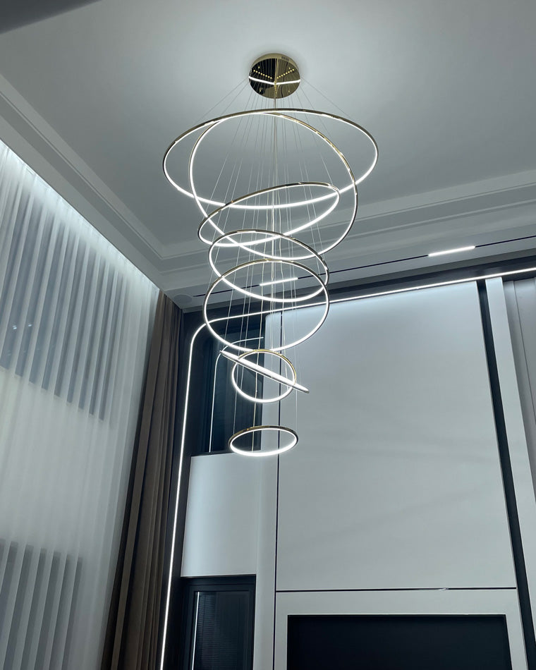 WOMO Lustre Multiple Cercle Led Luxe-WM2160