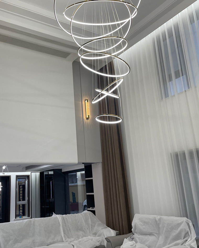 WOMO Lustre Multiple Cercle Led Luxe-WM2160