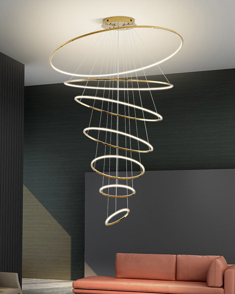 WOMO Lustre Multiple Cercle Led Luxe-WM2160