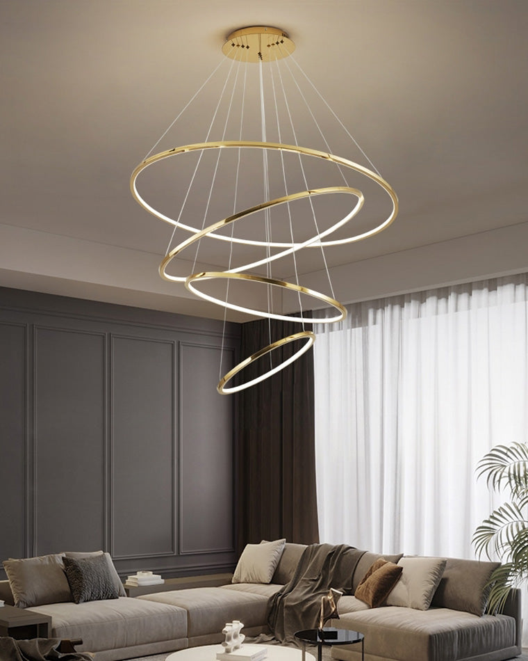 WOMO Lustre Multiple Cercle Led Luxe-WM2160