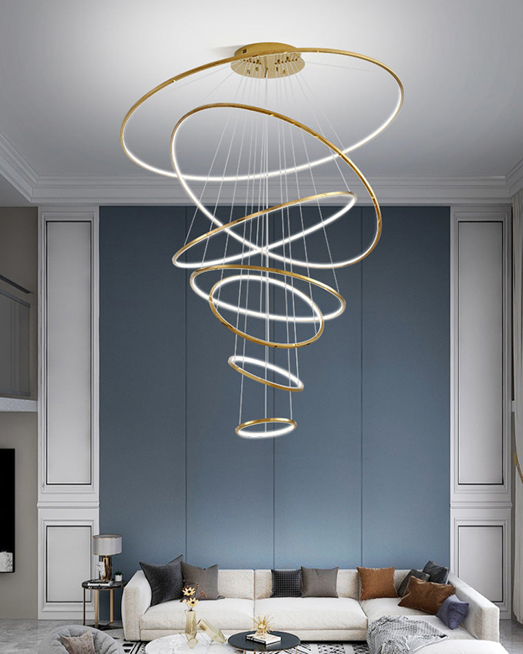 WOMO Lustre Multiple Cercle Led Luxe-WM2160