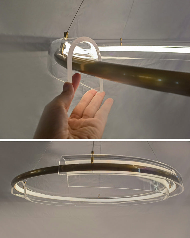 Lustre LED circulaire WOMO Gold-WM2165