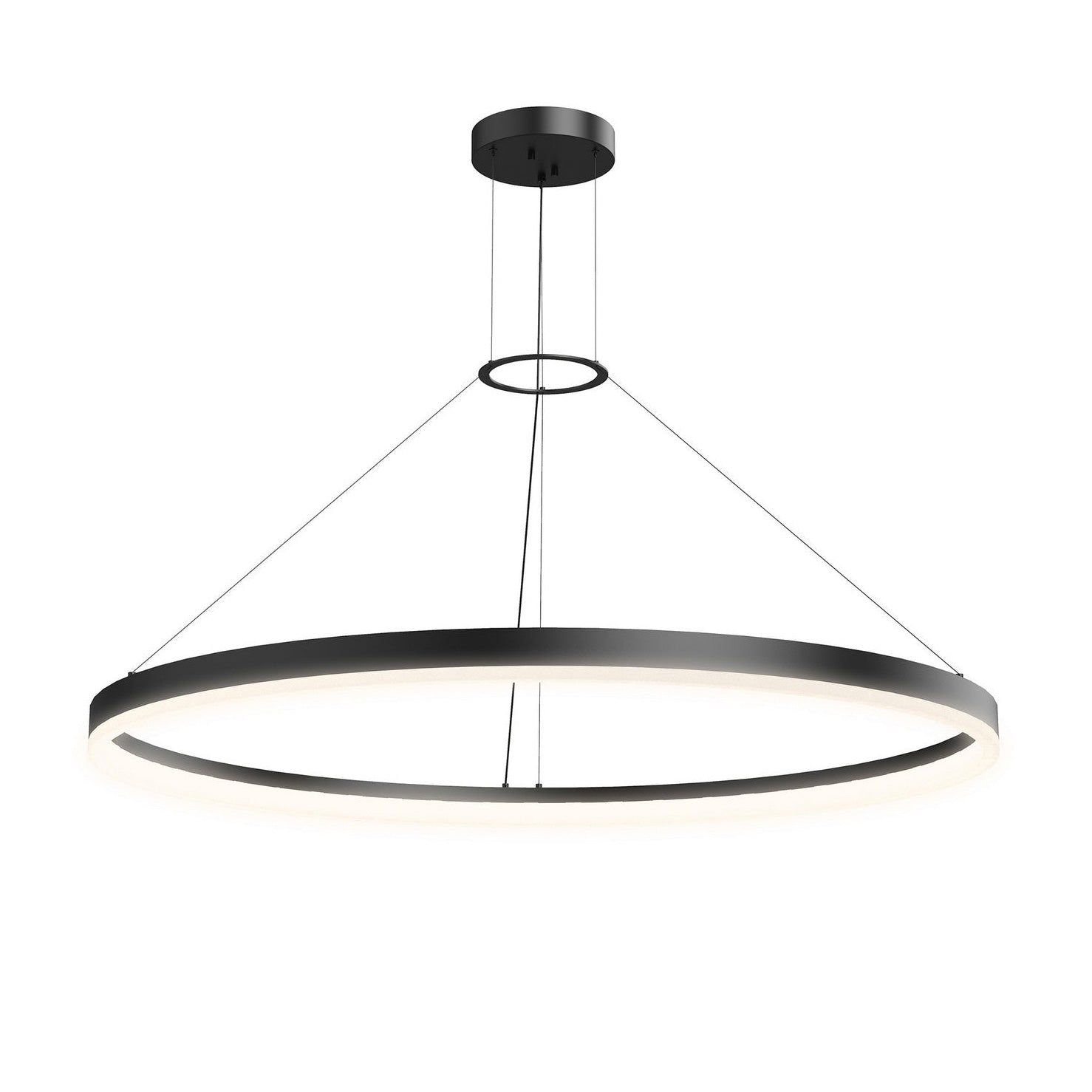 WOMO Lustre Cercle Led Noir/Blanc-WM2170