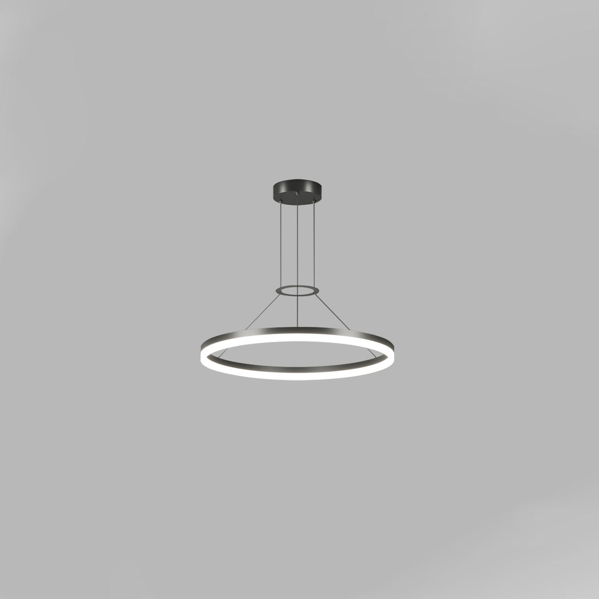 WOMO Lustre Cercle Led Noir/Blanc-WM2170