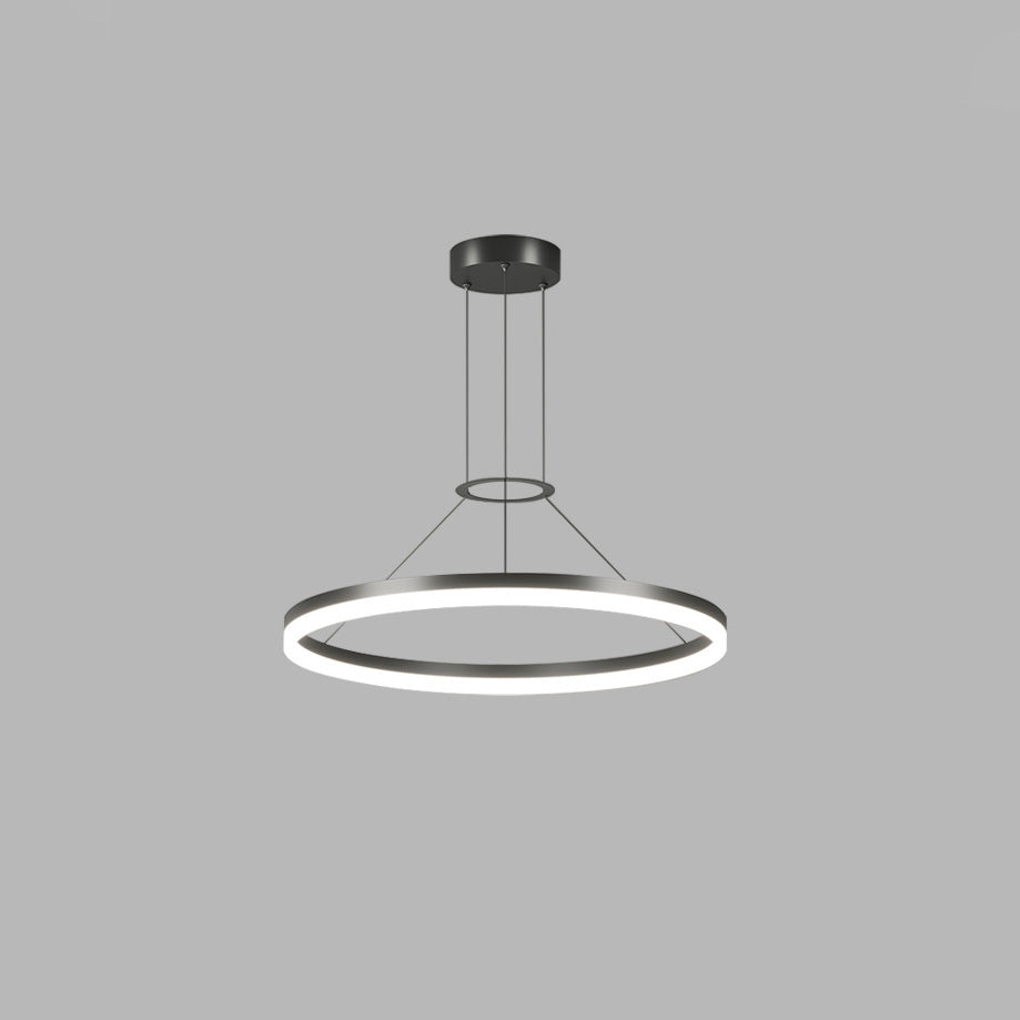 WOMO Lustre Cercle Led Noir/Blanc-WM2170