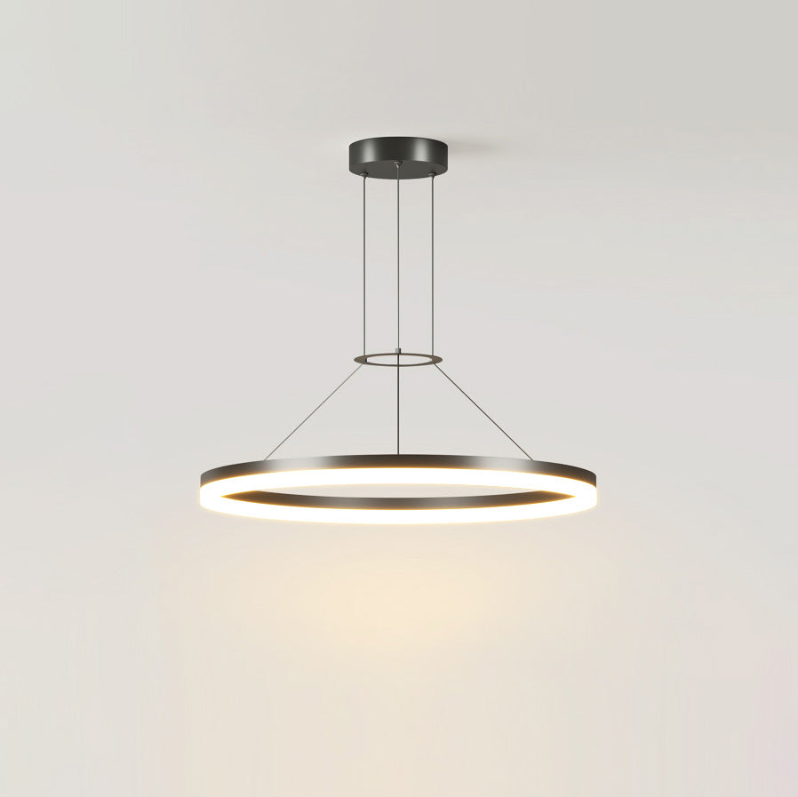 WOMO Lustre Cercle Led Noir/Blanc-WM2170