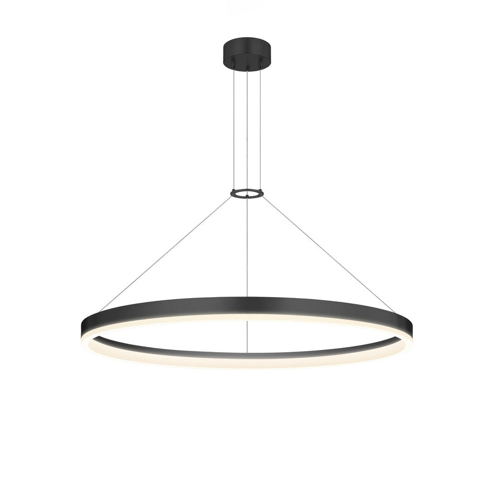 WOMO Lustre Cercle Led Noir/Blanc-WM2170