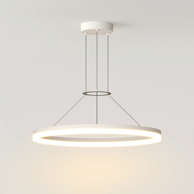 WOMO Lustre Cercle Led Noir/Blanc-WM2170