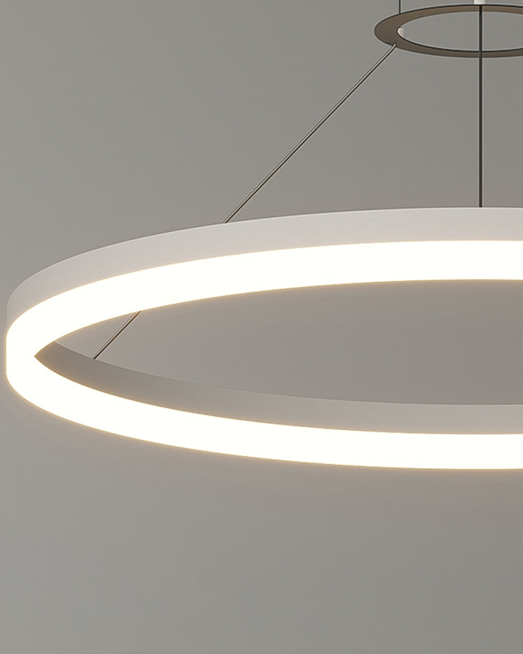 WOMO Lustre Cercle Led Noir/Blanc-WM2170