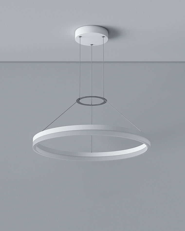 WOMO Lustre Cercle Led Noir/Blanc-WM2170