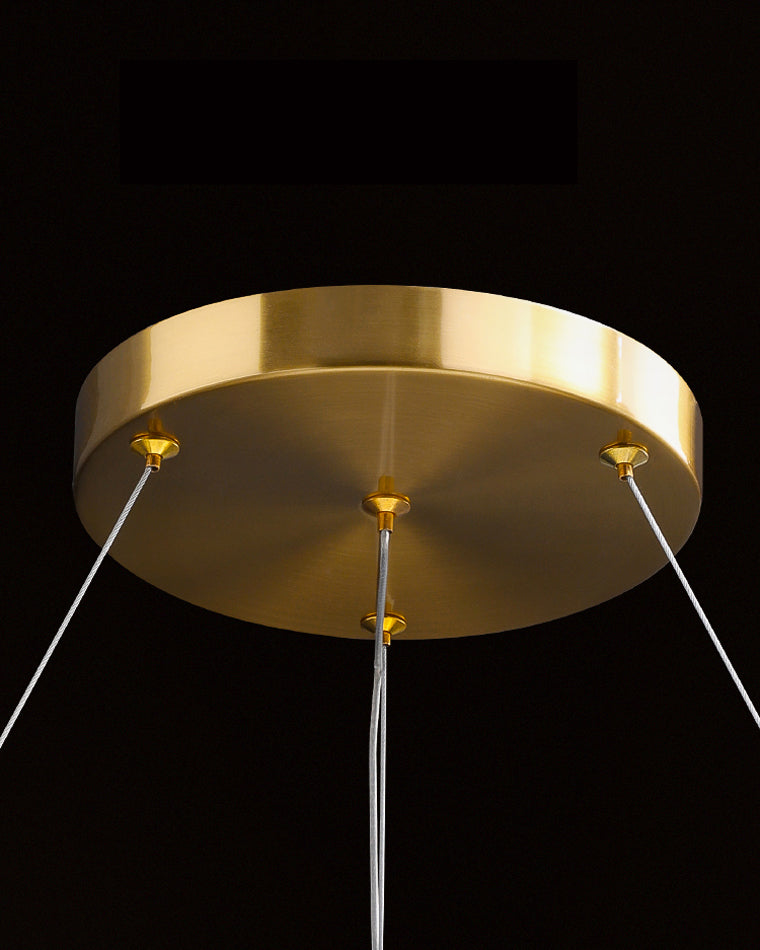 WOMO Lustre Luxe Rond Cristal Fumé-WM2187