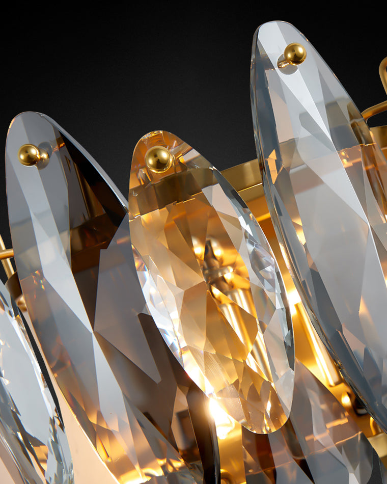 WOMO Lustre Lineaire Cristal Fumée Moderne-WM2188