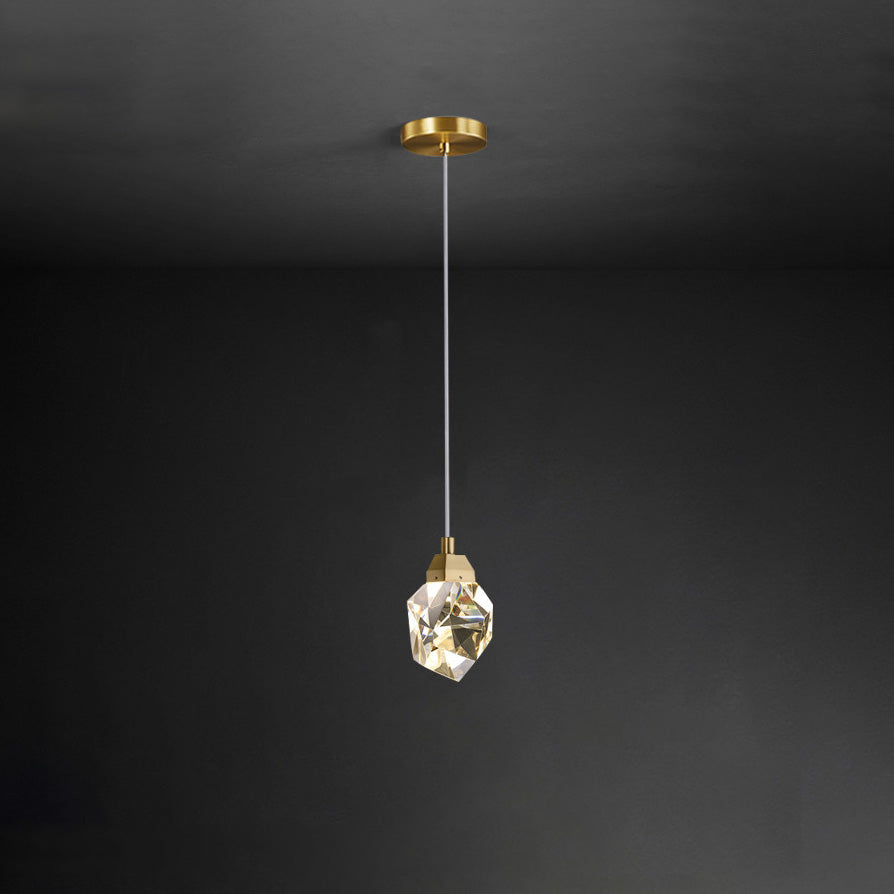 WOMO Lustre Cristal Doré Plusieurs Ampoules-WM2189