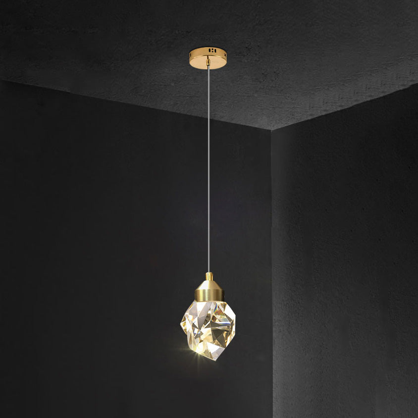 WOMO Lustre Cristal Doré Plusieurs Ampoules-WM2189