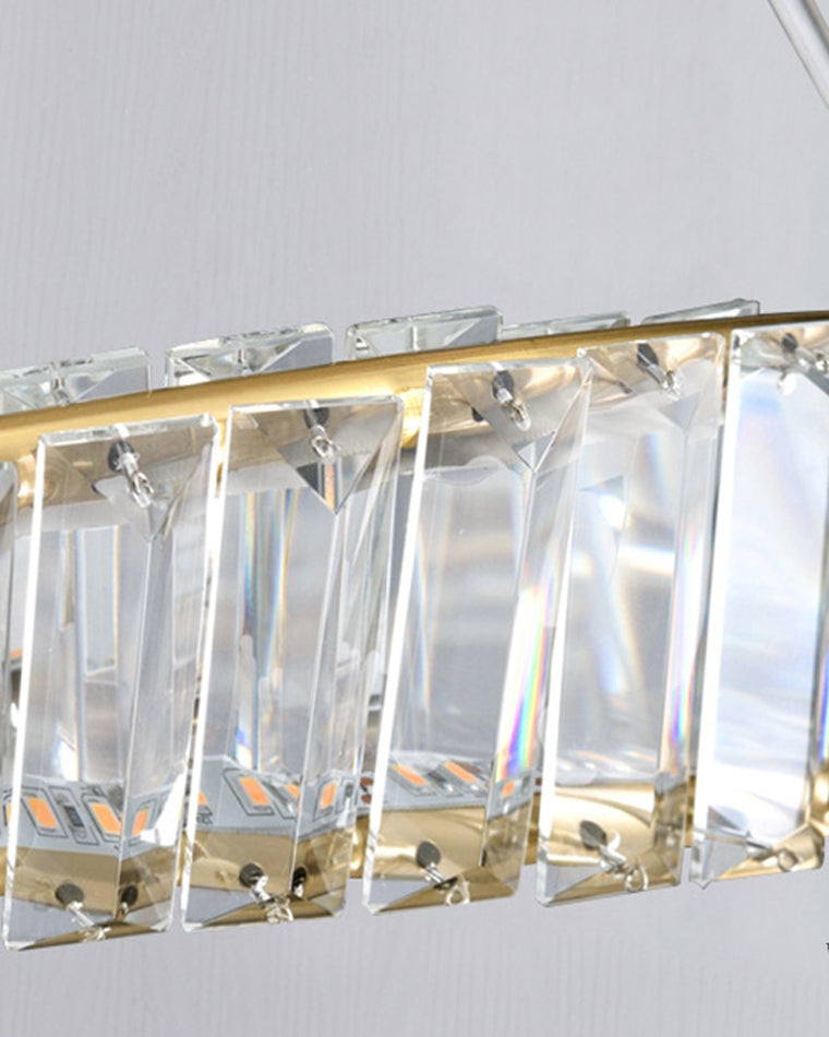 WOMO Crystal Circle Chandelier for Living Room - WM2191