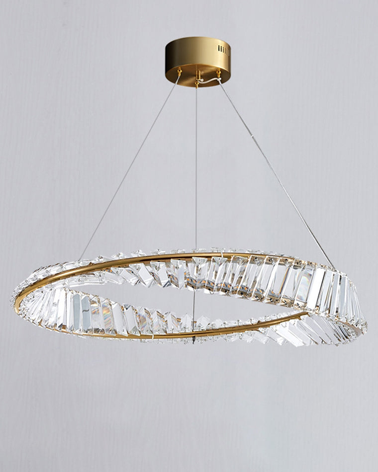 WOMO Crystal Circle Chandelier for Living Room - WM2191