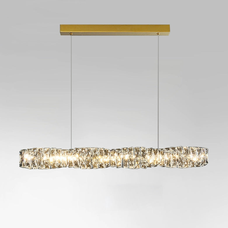 WOMO Suspension Lineaire Cristal pour Salle à Manger - WM2193