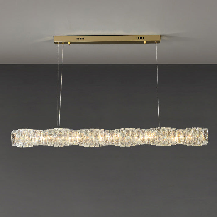WOMO Suspension Lineaire Cristal pour Salle à Manger - WM2193